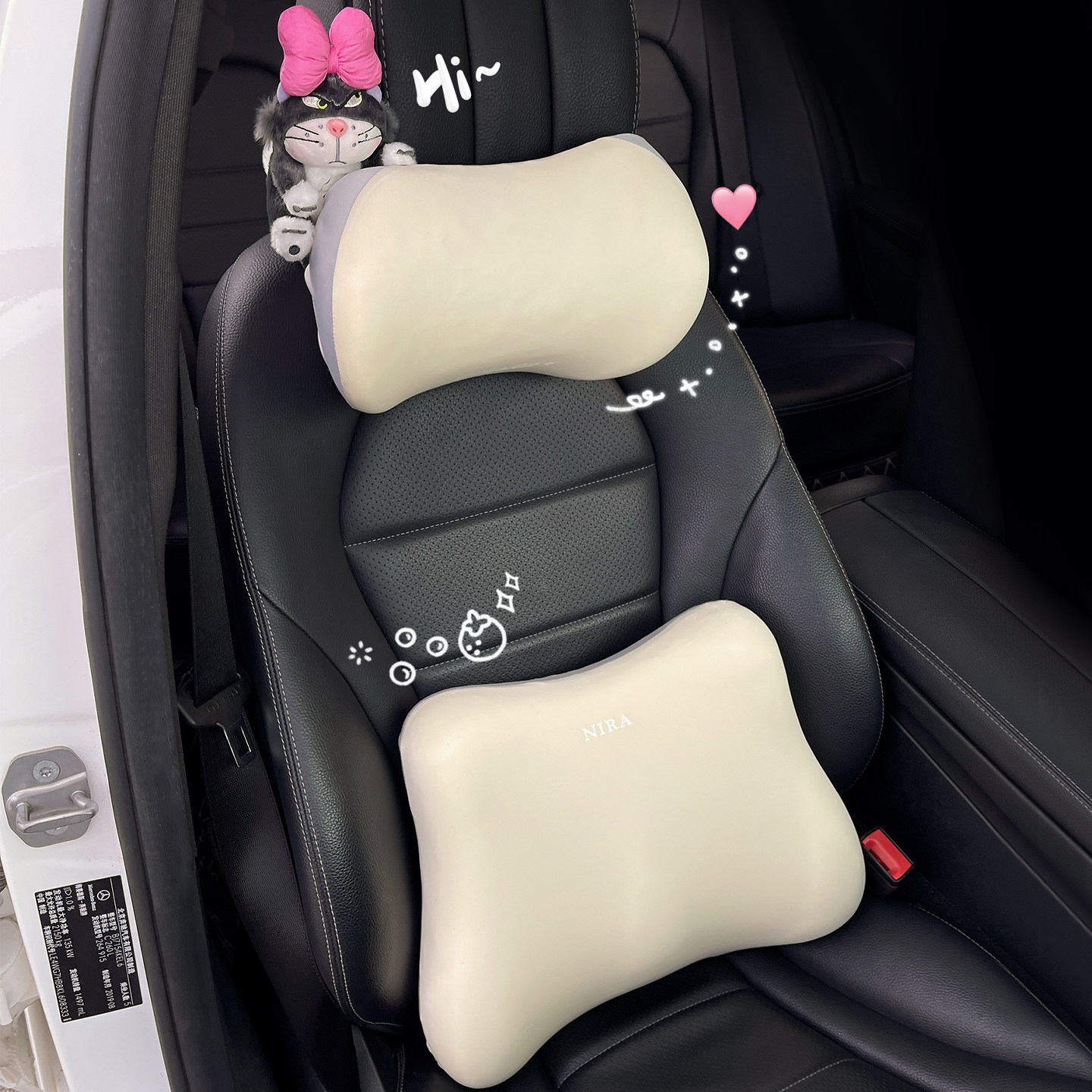 2026新款汽车头枕记忆棉车内座椅脖子靠枕可爱车用护颈枕头护腰枕,淘宝优惠券,粉丝福利购,淘宝优惠卷