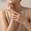 TopMiya lab-grown diamond cluster 2 carat engagement ring