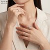 TopMiya artificial diamond ring water drop egret