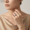 TopMiya lab-grown diamond cluster 2 carat engagement ring