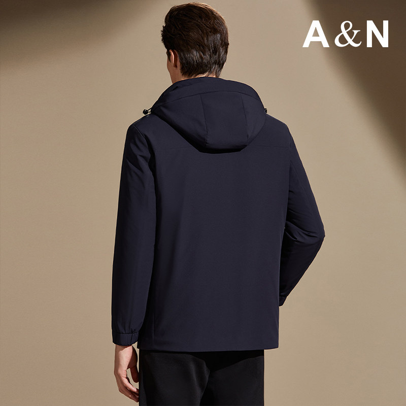 【90鹅绒内胆可拆卸】AntonNeal休闲连帽男轻薄羽绒服保暖冬外套,淘宝优惠券,粉丝福利购,淘宝优惠卷