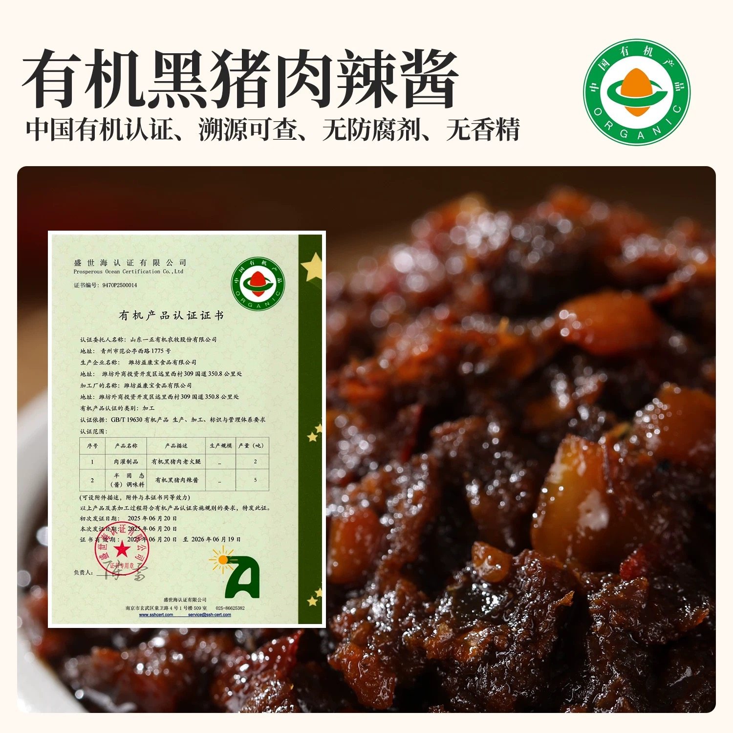 有机黑猪肉酱 有机认证无防腐剂 辣酱拌饭酱大块肉即食下饭无,淘宝优惠券,粉丝福利购,淘宝优惠卷