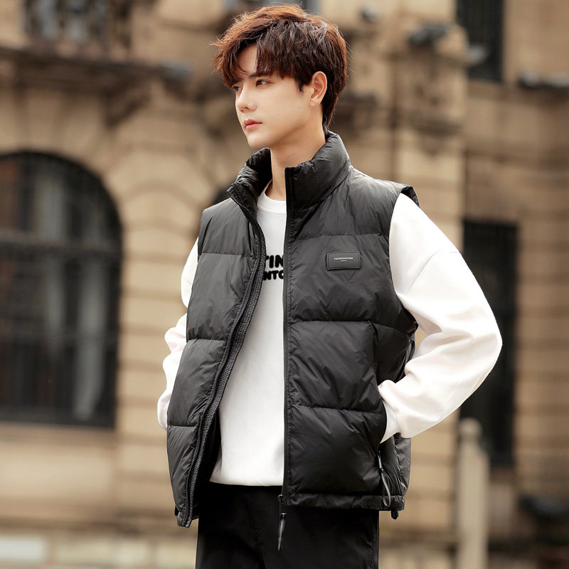 轻奢风ins港风短款立领羽绒马夹男休闲潮面包服保暖外套马甲背心,淘宝优惠券,粉丝福利购,淘宝优惠卷