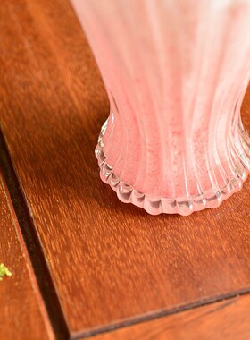 春日系列彩色玻璃芬顿花瓶手工玻璃花瓶简约家居装饰水培花器摆件