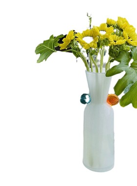 手工玻璃花瓶样板间创意摆件桌面干花水培插花器家居软装摆件花瓶