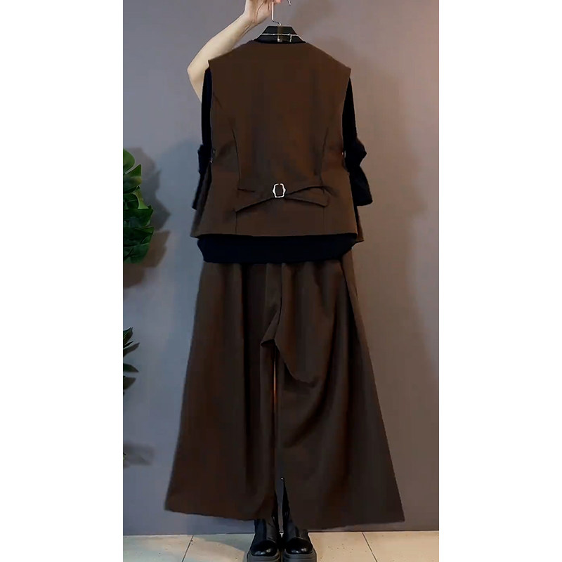 秋季时尚大码女装减龄显瘦裤子三件套气质遮肉长袖套装宽松遮肚子,淘宝优惠券,粉丝福利购,淘宝优惠卷