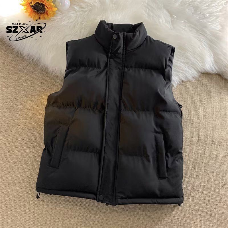 马甲男冬季新款帅气面包服港风宽松立领马夹潮流ins百搭无袖外套,淘宝优惠券,粉丝福利购,淘宝优惠卷