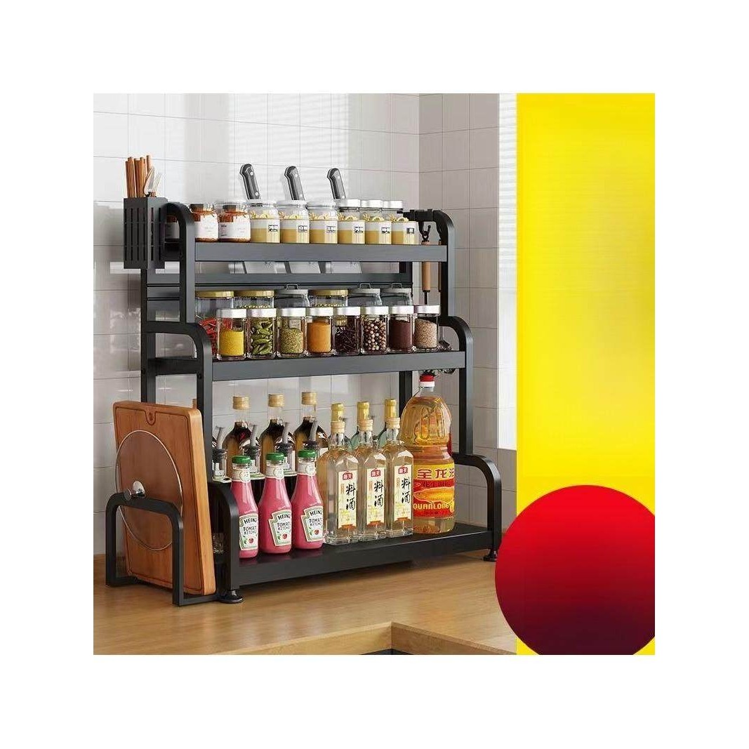 德国进口加厚碳钢厨房收纳架免打孔调料品刀架台面多功能置物架厨,淘宝优惠券,粉丝福利购,淘宝优惠卷