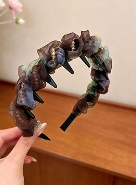 晕染发箍女2026新款日常外戴带齿