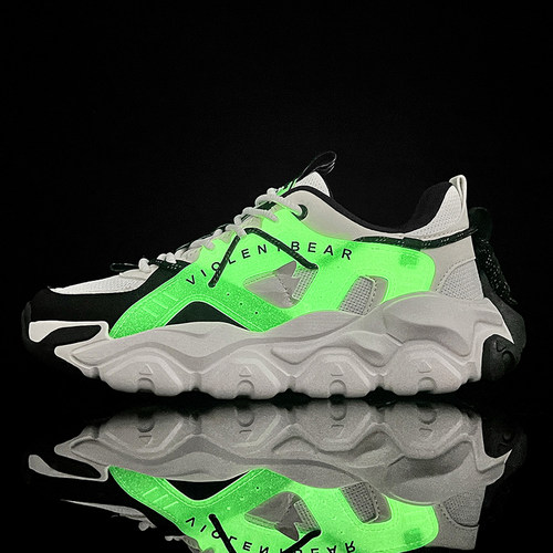 暴力熊官方正品新款休闲透气男鞋情侣时尚轻奢老爹鞋女潮鞋B1010 - 图3