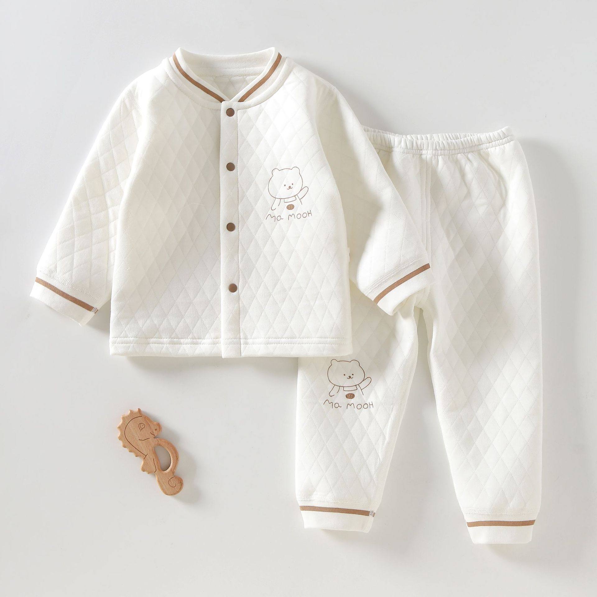 婴儿保暖内衣套装夹棉加厚三层纯棉秋衣秋裤秋冬春秋男女宝宝衣服,淘宝优惠券,粉丝福利购,淘宝优惠卷