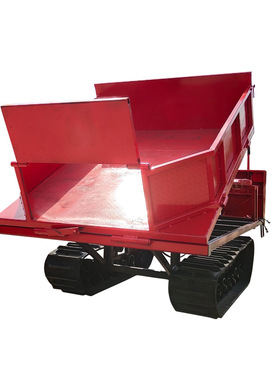 厂家直销农用矿山橡胶履带运输车 山地履带自卸工程车