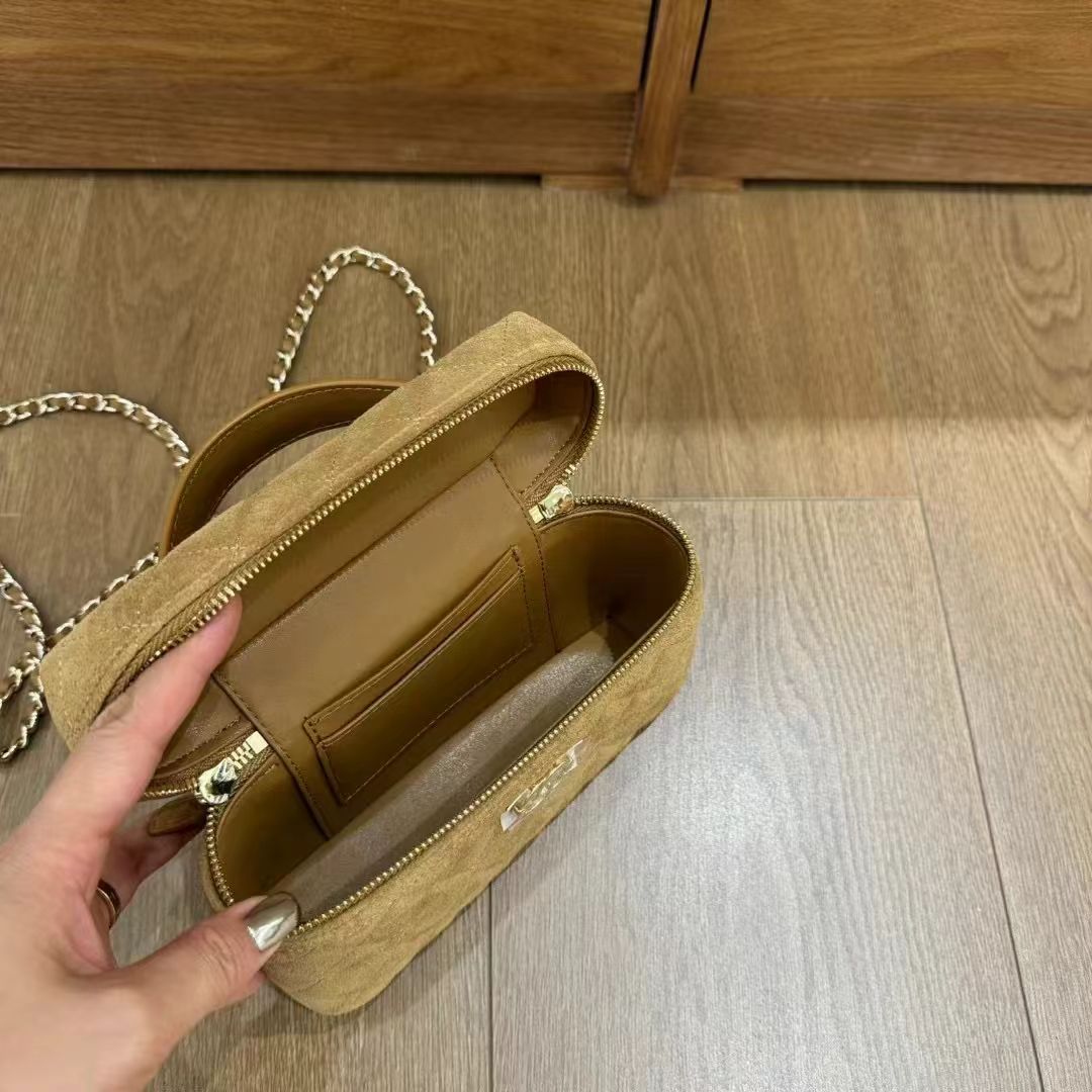 2025新款小香风磨砂皮单肩饭盒包复古优雅百搭耐看手提斜挎盒子包 - 图3