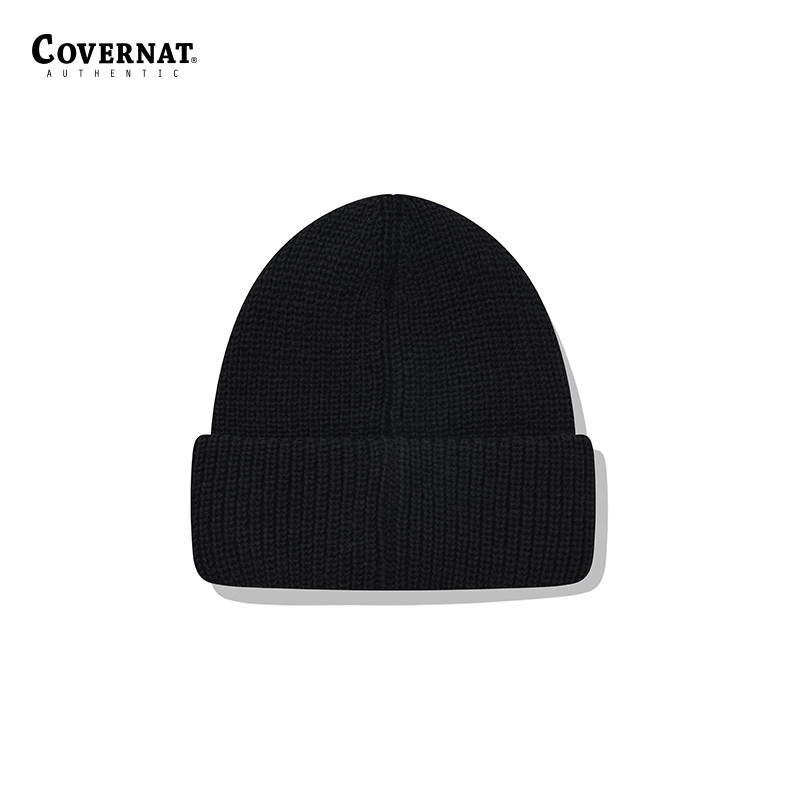 Covernat针织毛线帽春季休闲百搭防寒男女韩版潮流时尚帽子小C标