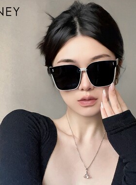 Viney墨镜女2025年新款夏季太阳镜复古大框偏光防紫外线网红眼镜
