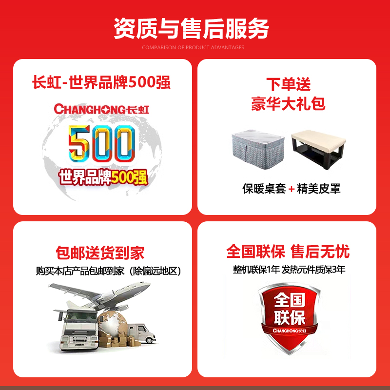 长虹升降取暖桌茶几一体新款电暖桌客厅客厅取暖家用长方形电暖炉
