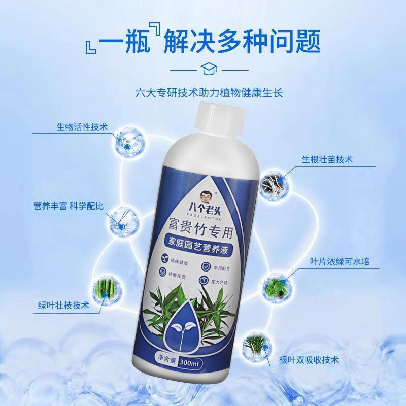 八个老头富贵竹专用营养液叶面浓绿植株粗壮营养丰富叶片防烂根,淘宝优惠券,粉丝福利购,淘宝优惠卷
