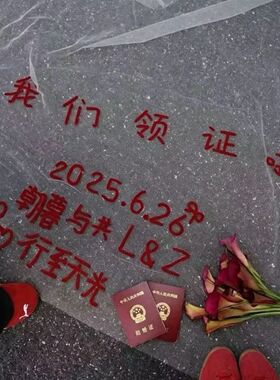 适用于领证拍摄道具结婚