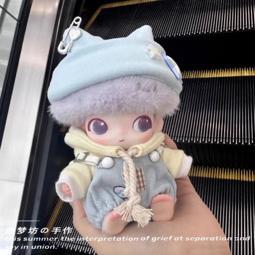 泡泡玛特dimoo新生日记羽毛球娃衣蓝色粉色搪胶玩偶挂件衣服配饰 - 图3
