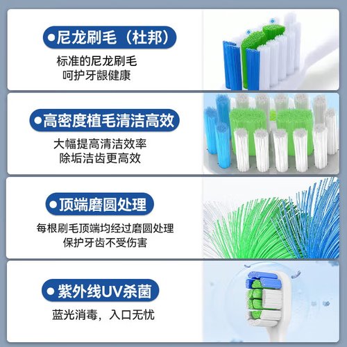 鸿蒙智选力博得电动牙刷原装刷头成人儿童清洁替换通用lebooo联名 - 图1