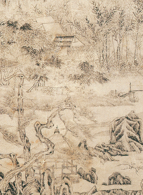 字画复制品仿古画中式挂画