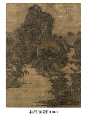 画复制品仿古画装饰画挂画