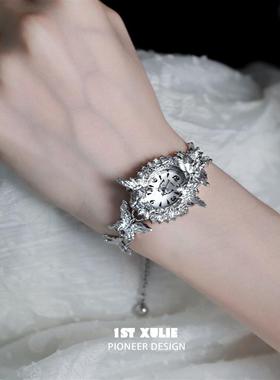 蝴蝶手表手链原创小众设计重工高级感甜酷2025新款手饰