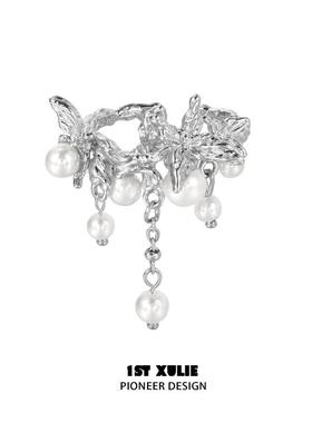 蝴蝶泡影纯银戒指不掉色原创小众设计高级感冷淡风食指戒