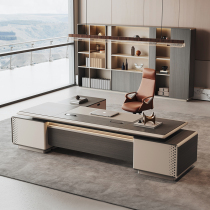 Large Bandai Boss Desk High-end President Light Extravagant Chief Executive General Manager High-end Atmospheric Table And Chairs Composition