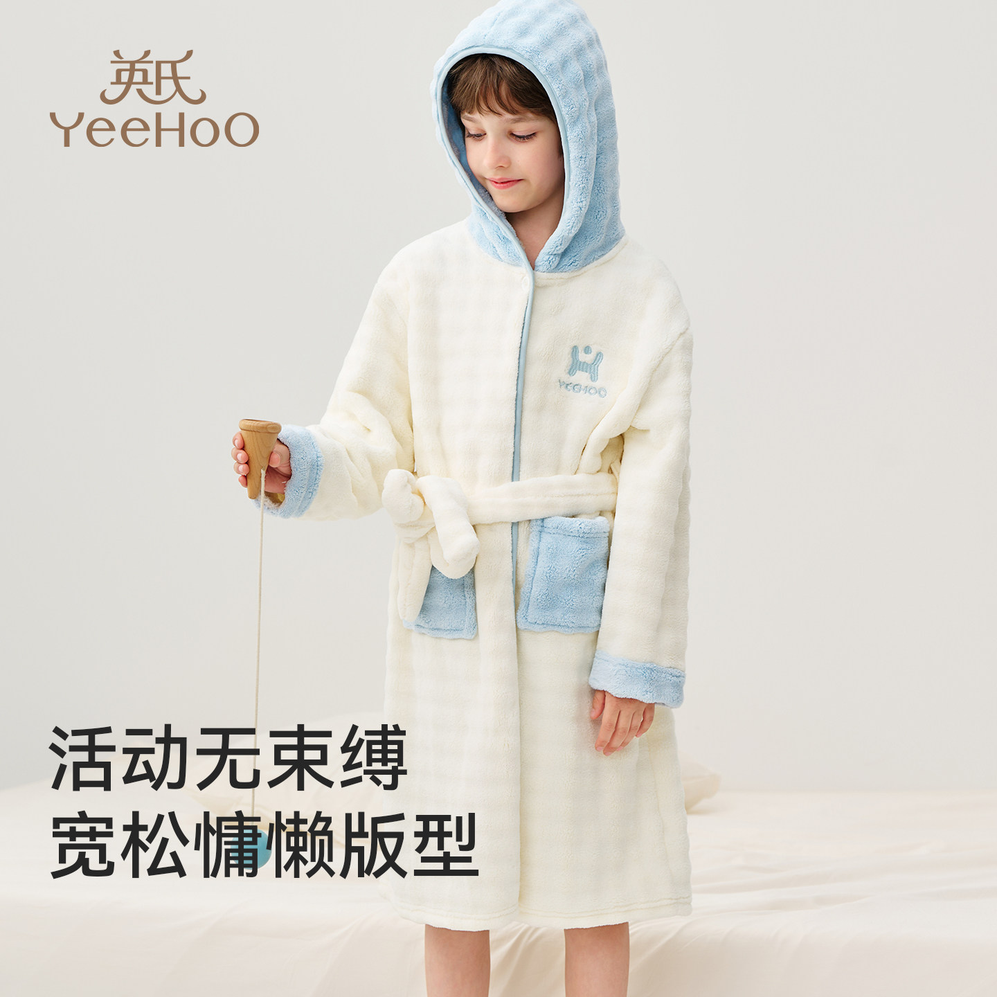 British thickened coral velvet nightgown home wear bathrobe