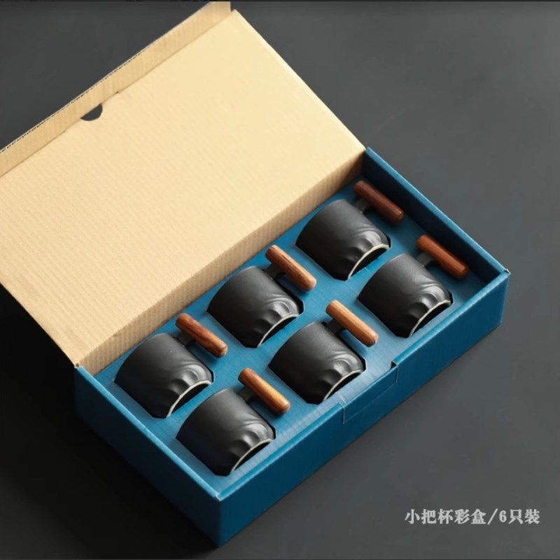 陶瓷茶杯带把防烫主人杯家用创意品茗杯中式小酒杯单个小杯子,淘宝优惠券,粉丝福利购,淘宝优惠卷