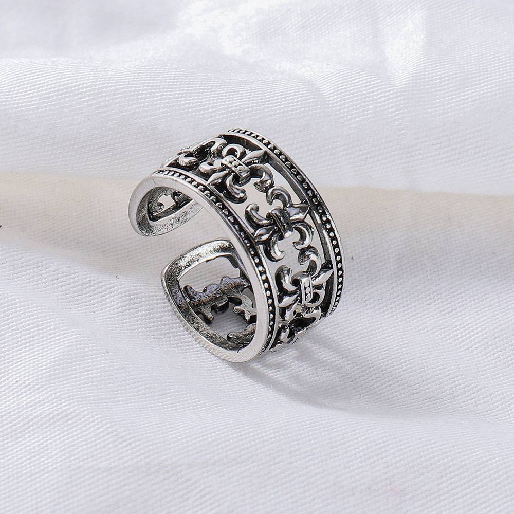 Ring Set Vintage Do Old Anchor Cross Crow Heart Ring Batch - 图1