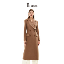 iTidano2023 autumn winter new long style wool display slim Herbenwind cashmere dresses MQ32CO026