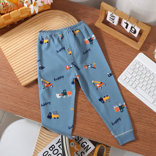 0-8岁宝宝纯棉秋裤打底裤睡裤线裤春秋款婴儿裤子全棉a类小孩儿童 - 图2