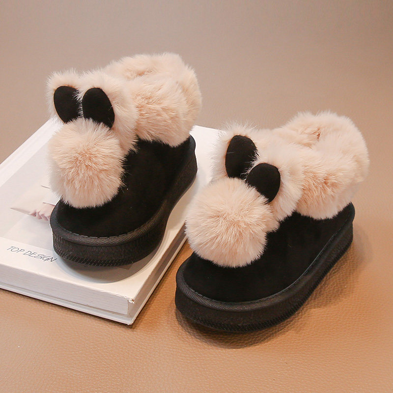 女童雪地靴可爱加绒加厚小兔子2025冬季新款软底儿童棉鞋保暖宝宝,淘宝优惠券,粉丝福利购,淘宝优惠卷