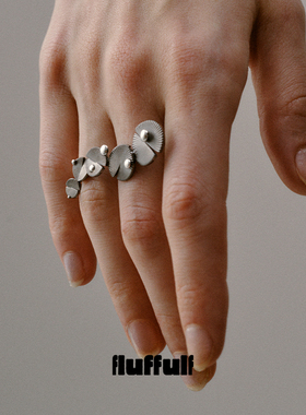 fluffulf双指戒S925纯银