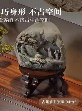 中式仿古桌面小花架博古架绿植架