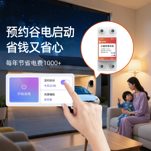 小麦电站充电桩联网控制器可预约谷时充电共享充电智能控制开关 - 图1