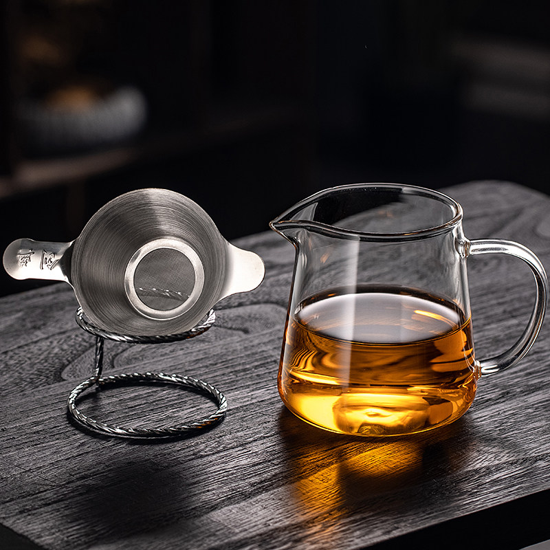 加厚耐热温高硼硅玻璃公道杯茶漏过滤网茶具茶海大小号公杯分茶器,淘宝优惠券,粉丝福利购,淘宝优惠卷