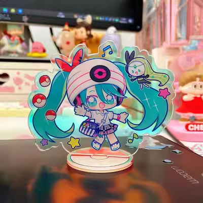 初音未来立牌亚克力二次元动漫周边桌面摆件可爱卡通装饰闺蜜礼物 - 图3