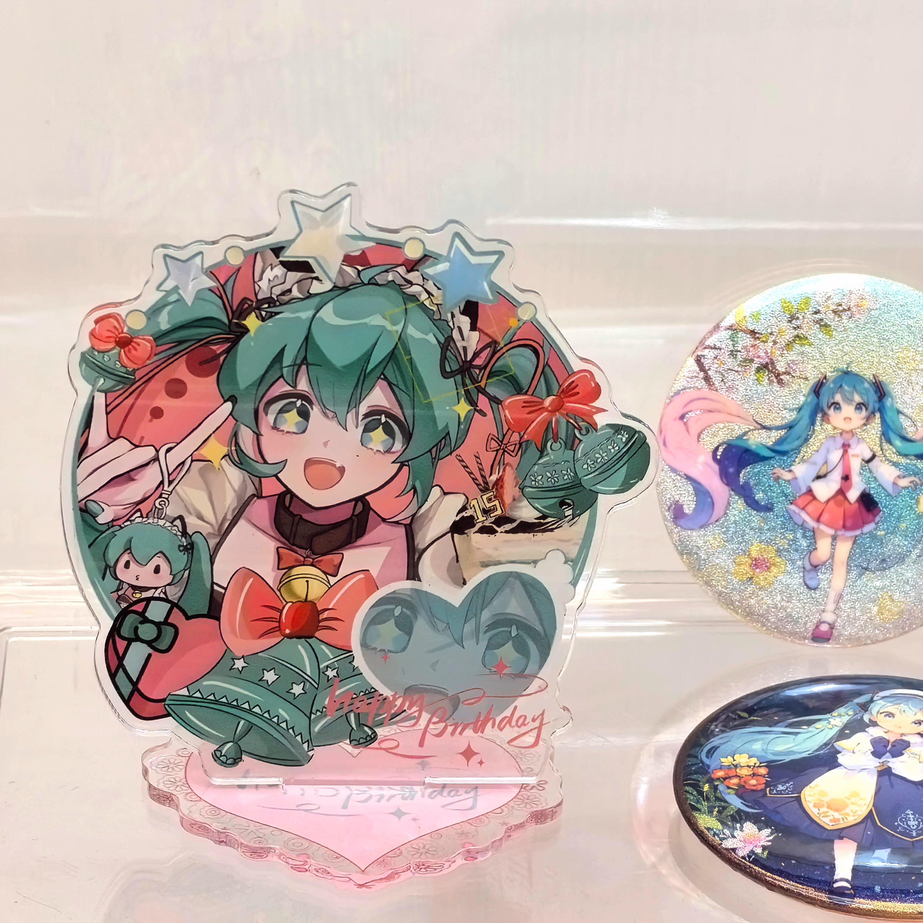 初音未来立牌亚克力二次元动漫周边桌面摆件可爱卡通装饰闺蜜礼物 - 图0