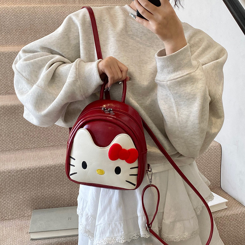 可爱小女生卡通双肩包包女2025新款时尚高级感小型女生大学生书包,淘宝优惠券,粉丝福利购,淘宝优惠卷