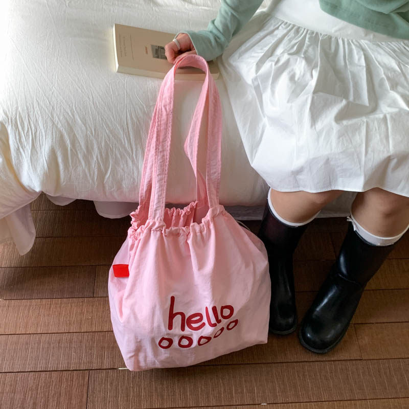 小众尼龙布托特包包女2026新款潮时尚韩版单肩包休闲大容量购物袋,淘宝优惠券,粉丝福利购,淘宝优惠卷