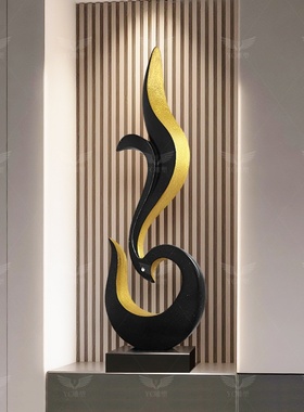 高级意式轻奢艺术雕塑摆件玄关客厅电视柜办公室招财装饰开业礼物