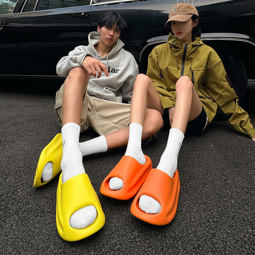 亚束男士拖鞋夏外穿涉水沙滩拖鞋踩屎感厚底增高情侣凉鞋溯溪鞋女 - 图2