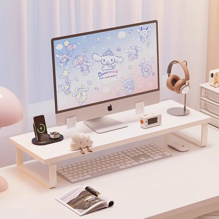 台式电脑显示器支架托架新款笔记本加长高增悬浮实木置物架桌面架,淘宝优惠券,粉丝福利购,淘宝优惠卷