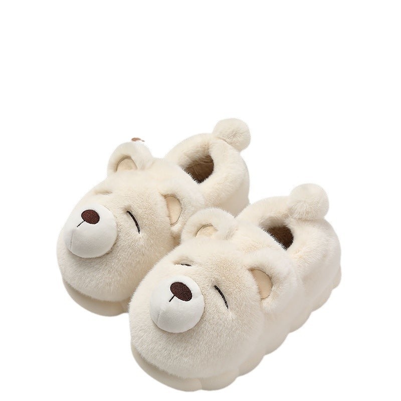 棉拖鞋士冬季包跟外穿室内家居毛绒加厚加绒保暖拖鞋女款棉鞋 - 图2