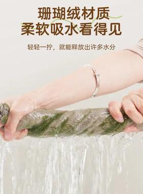 抹布不易沾油不掉毛洗碗布去污吸水厨房专用百洁布擦手巾轻薄毛巾