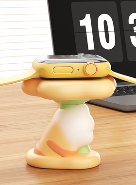 猫爪花花创意可爱客厅玄关卧室书桌软装饰摆件手表充电支架送礼女