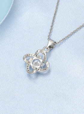 热销项链女四叶草吊坠韩版学生简约锁骨链生日礼物送女友闺蜜